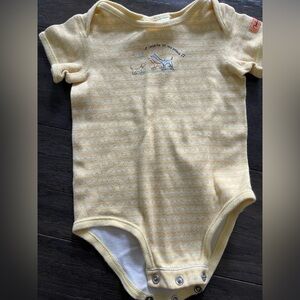 Vintage Y2K 3-6 Month John Lennon Carter's Yellow Bodysuit Cotton Imagine Onsie